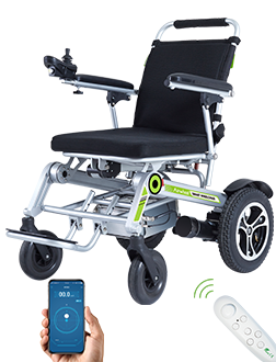 Airwheel H3T wózek inwalidzki elektryczny został wyposażony w siłowniki, które automatycznie go składają